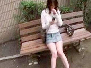 Japanese MILF goes wild on a bench in Tokyo for some hot XXX action